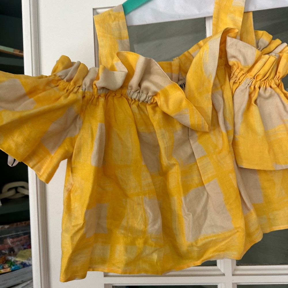 Yellow and Tan check shirt